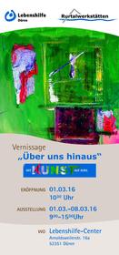 Einladung zur Vernissage "Mit Kunst auf Kurs"