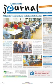 Titelseite Lebenshilfe Journal I 2020